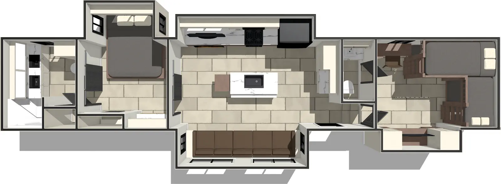 Sanibel 39BUNK Floorplan